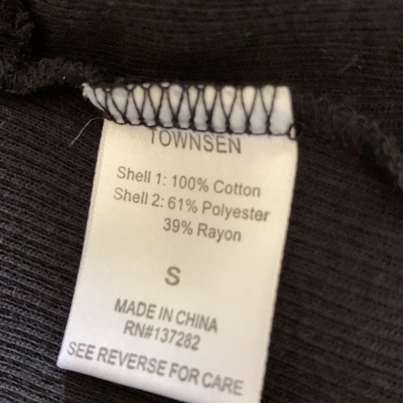 TOWNSEN BLACK MESH COTTON BLEND SLEEVELESS TOP - SIZE SMALL - Picture 6 of 7